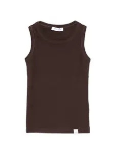 Топ в рубчик Paolo Pecora Kids, коричневый