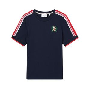 Фактурная пике футболка LACOSTE, синий