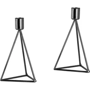 ECCHTWERK Подсвечник "Modern Small, Рождественское украшение", (набор, 2 шт.), современный подсвечник из железа, подсвечник, высота ок Echtwerk, черный