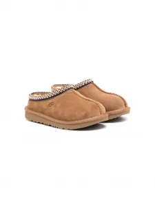 Слиперы с тисненым логотипом UGG Kids, коричневый