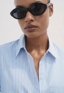 Блуза Mango Button-down blouse, Blue