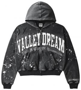 Худи Vale Forever Paint Zip Up Hoodie 'Black', черный