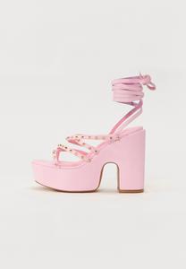 Сандалии с манжетой на щиколотке High heeled sandals Even&Odd, светло-розовый