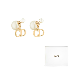 DIOR Позолоченные металлические серьги Women's Gold