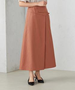 Эластичная юбка-обертка, похожая на лен Comme Ca Ism, цвет Orange