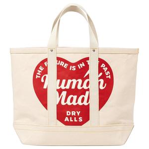 HUMAN MADE Сумка-шопер с принтом в виде сердца, White
