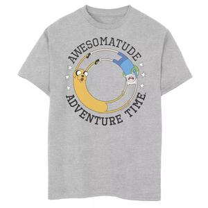 Футболка с рисунком Cartoon Network Awesomatude Adventure Time для мальчиков 8–20 лет Licensed Character