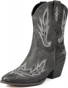 Женские ковбойские сапоги MRKEWUNEY классические с заостренным носком, размеры US6-US12, 178 Grey