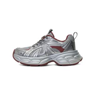 Женские кроссовки с низким верхом и массивной подошвой, устойчивые к истиранию PT'SON, Ancora Red