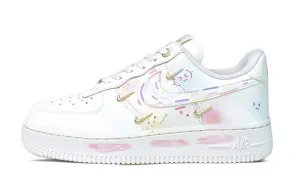 Nike Женские кроссовки Air Force 1 Abrasion Resistant Low top Pink White