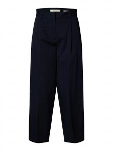 SELECTED Брюки Regular Pleat-Front 'SLFBARREL MILLE' в цвете Marine Blue