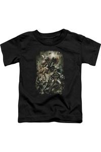 Футболка с коротким рукавом для малышей "Лига справедливости Америки: Последствия" Gildan, черный