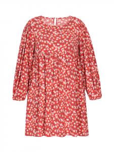 Платье до колена Sidona Plus Size Dress, красный