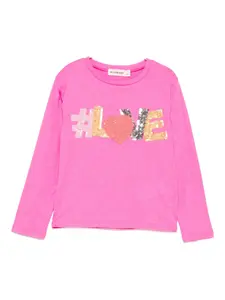 Футболка с пайетками Billieblush, розовый