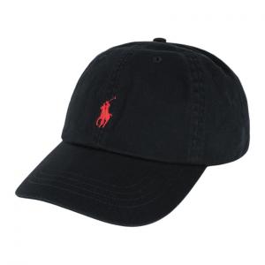 Хлопковая бейсболка унисекс Ralph Lauren, черный