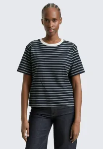 Футболка свободного кроя с принтом Tom Tailor Denim, Navy Irregular Stripe