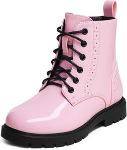 Ботинки DREAM PAIRS для мальчиков и девочек с боковой молнией, боевого стиля, на щиколотку (для малышей/детей младшего возраста), Pink