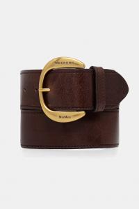 Кожаный ремень alaccato Weekend Max Mara, коричневый