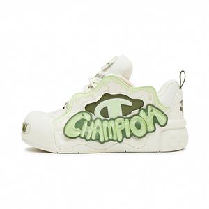 Puffy Jelly Shoes Low Top Кроссовки для скейтборда Унисекс Молочный белый/Лаймовый крем Champion