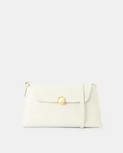 Мини-сумка из мягкой кожи Sfera Furla, белый