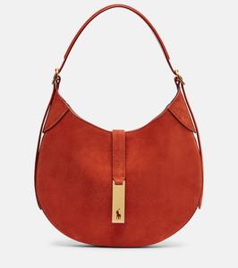 Сумка-тоут Polo Id Medium из замши Polo Ralph Lauren, Auburn