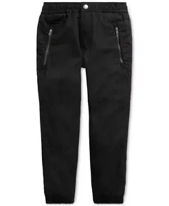 Детские хлопковые брюки-джоггеры для малышей и мальчиков Polo Ralph Lauren, черный