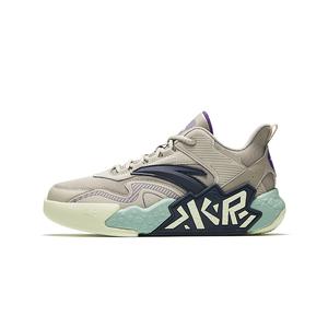 Детские баскетбольные кроссовки Cement Kryptonite с низким верхом, устойчивые к истиранию и дышащие, противоскользящие Antakids, зеленый/красный