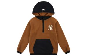 Флисовая куртка унисекс коричневого цвета Mlb