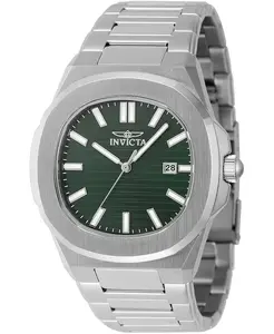 Мужские часы 48323 Speedway Quartz 3 Hand с зеленым циферблатом Invicta, зеленый