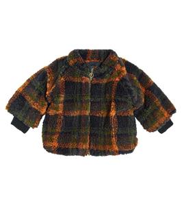 Куртка из искусственной овчины в клетку baby epi 1 + In The Family, мультиколор