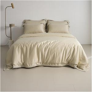 CAIMIAO Комплект постельного белья из хлопка однотонный бежевый Beige