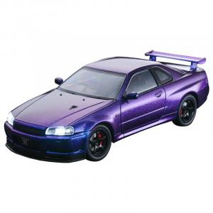 Собранная модель автомобиля Skyline GTR R34 Alloy Chi Yu car play