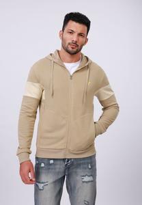 Толстовка Pier One Zip-up sweatshirt, Light Coffee/Beige/Light Brown
