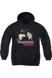 Толстовка с капюшоном Elvis Presley Suspicious Minds для молодежи Gildan, черный
