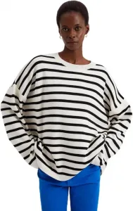 Touche Prive полосатый свитер из мягкого хлопкового материала, Casual Fit