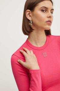 Рубашка HUGO с длинными рукавами, розовый