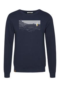 Толстовка GREENBOMB Nature Cliffsail, темно-синий/пастельно-синий