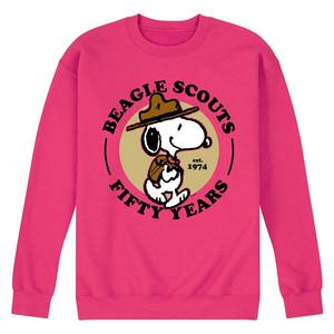 Мужской флисовый свитшот Peanuts Beagle Scout Scout Licensed Character, цвет Magenta