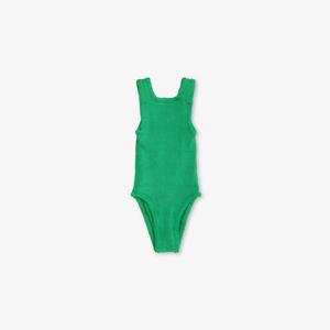 Купальник классический Hunza G с квадратным вырезом, зеленый