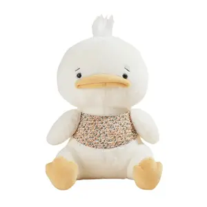 Плюшевая утка из коллекции Cool B Duck милая забавная утка плюшевая кукла 23см/33см/45см высота Fluffy bear, белый