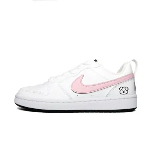 Nike Court Borough Dazed Little Dog противоскользящие износостойкие низкие детские скейтбординг кроссовки Pink для подростков