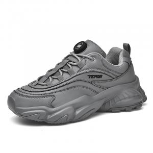 Термостойкие нескользящие низкие массивные кроссовки унисекс Tepor, темный серый