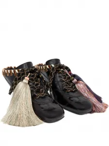 Мюли с кисточками Dries Van Noten, коричневый