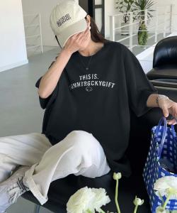 aimoha -select-/Message Print T-shirt