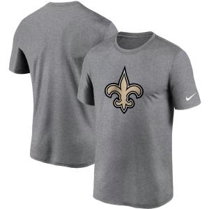 Мужская темно-серая футболка с логотипом New Orleans Saints Essential Legend Performance Nike