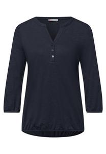 STREET ONE Лонгслив в темно-синем цвете