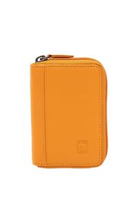 Кожаный кошелек для кредитных карт 'Concertina' с RFID-меткой PRIMEHIDE, желтый