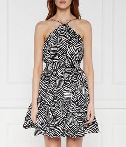 Платье Michael Kors с принтом зебры, черный