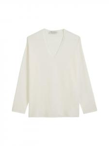 Marc O'Polo Свободный свитер тонкой вязки из белого хлопка