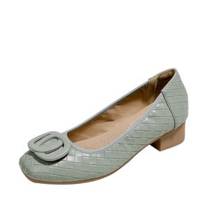 JIUXINGDAO Женские повседневные туфли-лодочки зеленые, цвет Green